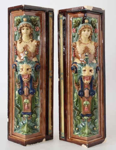 Kachlice s karyatídou po vytmelení