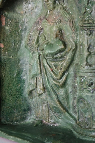 Detail poškodení kachlice