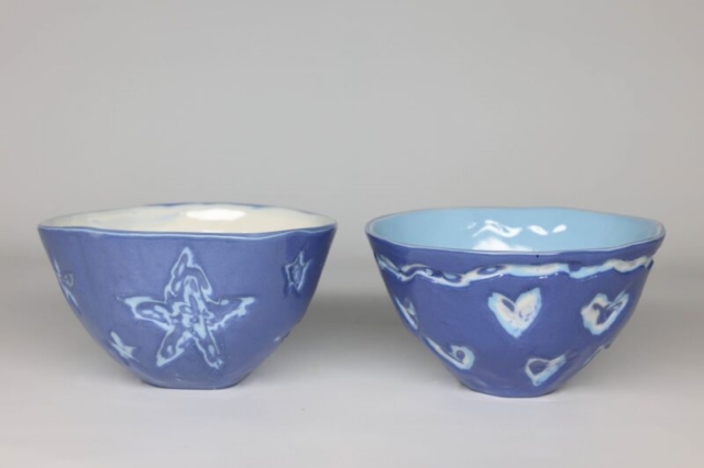 010 misky z farebného porcelánu