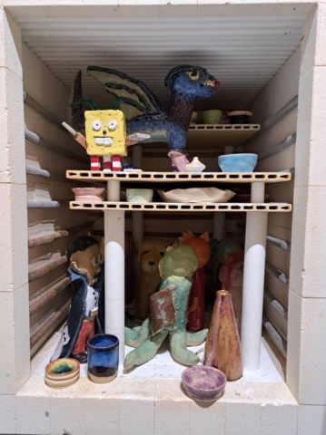 Pec s vypálenou glazúrou